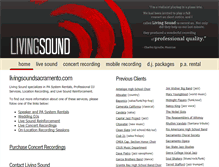 Tablet Screenshot of livingsoundsacramento.com